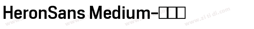 HeronSans Medium字体转换